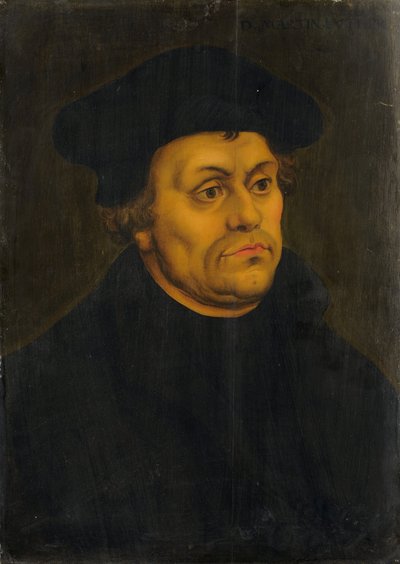 Porträt von Martin Luther von Lucas Cranach the Elder